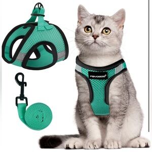 Fayogoo mint green cat harness & leash, size Medium , New In Package.